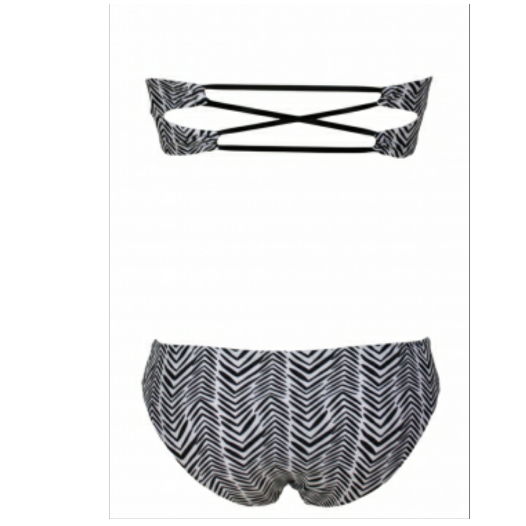 Sexy Chevron Print Bikini Swimsuit Emfed