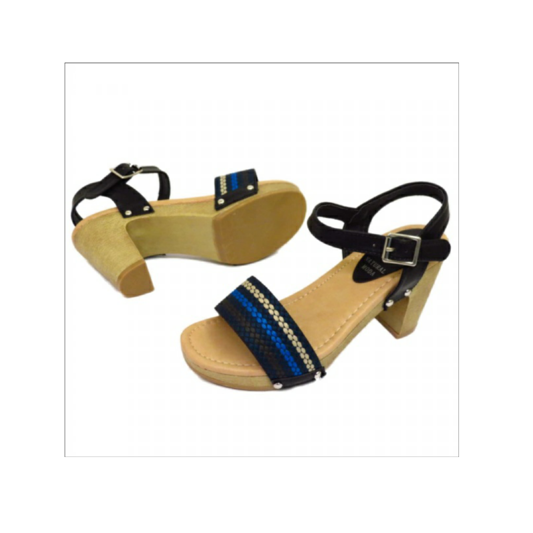 ladies black summer sandals